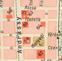 cca 1930 Budapest belterülete 42x38 cm