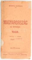 1920 Magyarország térképe 100x70 cm Borítóval, rajta az elcsatolt részek a szomszédos országokkal