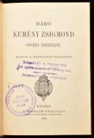 Báró Kemény Zsigmond, 9 kötet (2 könyv, 4 füzet, 3 egyetemi jegyzet): Báró Kemény Zsigmond összes be...