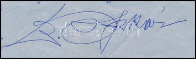 1965 Beregi Oszkár (szül. Berger) (1876-1965) színész autográf levele, Hollywoodból Budapestre küldv...