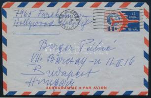 1965 Beregi Oszkár (szül. Berger) (1876-1965) színész autográf levele, Hollywoodból Budapestre küldv...