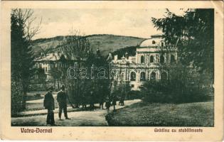 1929 Vatra Dornei, Dornavátra, Bad Dorna-Watra (Bukovina, Bukowina); Gradina cu stabilimente / spa park (wet corners)