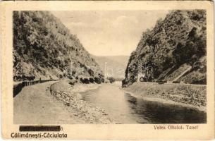 Calimanesti, Baile Calimanesti; Calimanesti-Caciulata, Valea Oltului, Tunel / valley, riverside, railway tunnel (EB)