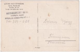 Lőcse, Levoca; Lőcsei Ház éttermei, pincér. Fő utca 69. Győri és Boros felvétele / restaurant, waite...