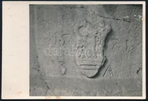 cca 1920 Pusztakamarás, Keméry címer. Fotólap 14x9 cm