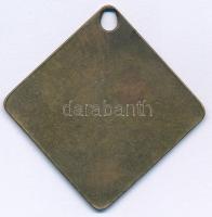 1935. "Ebédjegy Budapest" Cu bárca "13739" sorszámmal T:XF patina