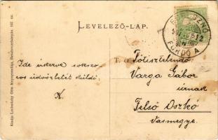 1907 Borosznófürdő, Brusno-kúpele (Borosznó, Brusznó, Brusno); Lajos lak. Lechnitzky Otto fénynyomdá...