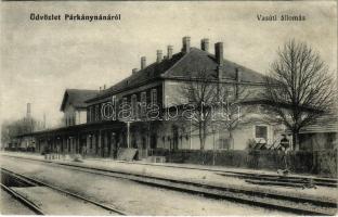 1912 Párkánynána, Párkány-Nána, Parkan, Stúrovo; vasútállomás / railway station (r)