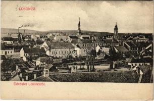 1914 Losonc, Lucenec; látkép. Redlinger kiadása / general view (EK)
