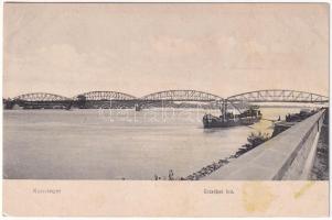 1912 Komárom, Komárno; Erzsébet híd / bridge (r)