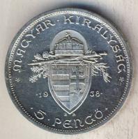 1938. 5P Ag "Szt István" T:1/2+