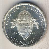 1938. 5P Ag "Szt István" T:1/2+