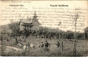 1905 Fonyód, Vollenhofer villa. Tényi Lajos kiadása (EK)