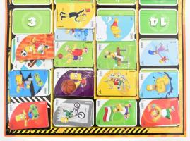 Spoprtőrület Simpsons hűtőmágnes gyűjtő album, egy híján komplett