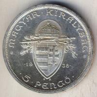 1938. 5P Ag "Szt István" T:1/2+