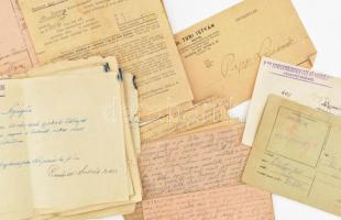 cca 1944 Katonai iratok? Szentegyházas falu kiképzőtábor különböző szakaszok pecsétjeivel ellátott o...