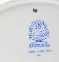 Herendi Viktória mintás tálka. Kézzel festett, jelzett, hibátlan 12x9 cm