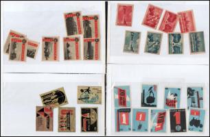 Kis gyufacímke gyűjtemény 8 db berakólapon