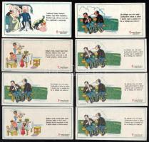 cca 1940 Egészségügyi reklámos kártyák, egyikből sokféle 15 db