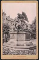 cca 1880 Hamburg Kriegerdenkmal kabinetfotó 11x17 cm