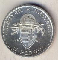 1938. 5P Ag "Szt István" T:1/2+