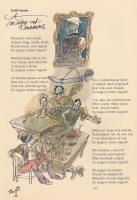 Mosolygó Sándor és Somolygó János. Petőfi Sándor és Arany János versei Sajdik Ferenc rajzaival. Bp.,...