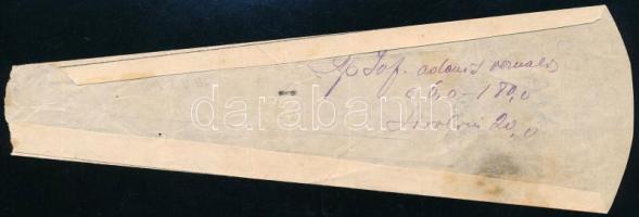 cca 1910 Orosz gyógyszertári recept a cári időkből 22 cm / Russian pharmacy prescription