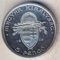 1938. 5P Ag "Szt István" T:1/2+