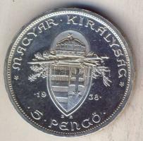1938. 5P Ag "Szt István" T:1/2+