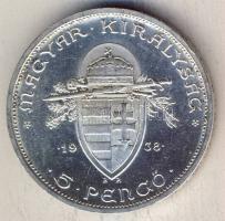 1938. 5P Ag "Szt István" T:1/2+