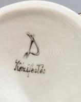 Drasche porcelán pillangó, kézzel festett, jelzett, hibátlan, m: 5,5 cm