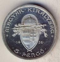 1938. 5P Ag "Szt István" T:1/2+