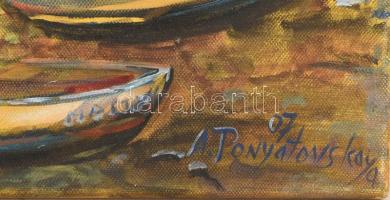 A. Ponyatovskaya jelzéssel: Fantasztikus lény. Olaj, vászon. 60x60 cm