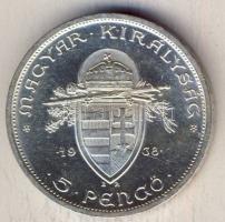1938. 5P Ag "Szt István" T:1/2+