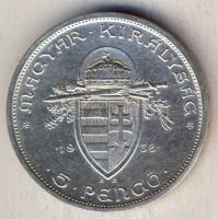 1938. 5P Ag "Szt István" T:1/2+
