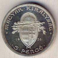 1938. 5P Ag "Szt István" T:1/2+
