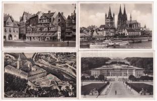 24 db RÉGI külföldi város képeslap vegyes minőségben / 24 pre-1945 European town-view postcards in mixed quality