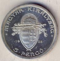 1938. 5P Ag "Szt István" T:1/2+