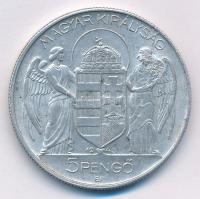 1943. 5P Al "Horthy Miklós születésének 75. évfordulójára" hamis sarló-kalapács ellenjeggy...