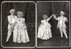 cca 1940 14 db vegyes érdekes fotó: színházi előadások, gyerek előadások, rendezvények 24x16 cm