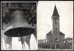 vitéz Lenz Oszkár (1922-1942) hősi halált halt katona temetése 5 db fotó Frisch Oszkár pecséttel jel...