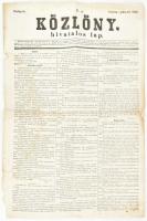 1848 A Közlöny július 16-i száma