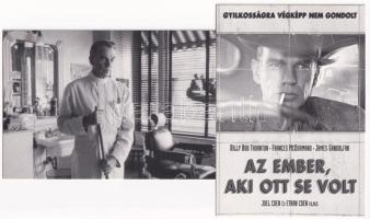 Az ember, aki ott se volt (Joel és Ethan Coen fimje) - 5 db modern film reklám képeslap / The Man Who Wasnt There (2001) - 5 movie postcards