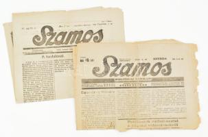 1923, 1926 A Szamos című újság 55/10 és 58/21. száma