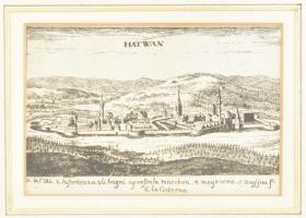 Birken Sigismund: Hatvan rézmetszet. cca 1664.105x60 mm Üvegezett keretben