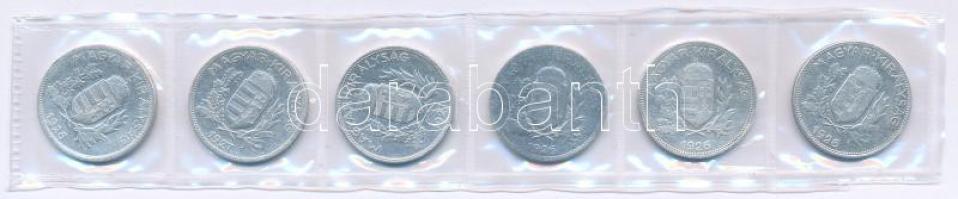 1926-1927. 1P Ag (6db) T:F
Adamo P6