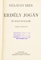 Gulácsy Irén: Erdély jogán és más dolgok. Cikkek, karcolatok. Bp., Singer és Wolfner. Első kiadás. Kiadói egészvászon kötés, jó állapotban.