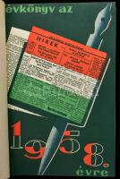 1958 A Délamerikai Magyar Hírlap évkönyve, ajándékozási sorokkal