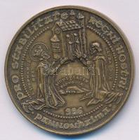 Lebó Ferenc (1960-) 1996. "II. János Pál pápa látogatása - Pannonhalma, Győr" bronz emléké...