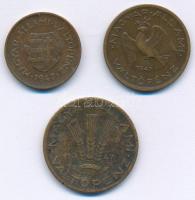 1947. 2f + 10f + 20f T:AU-VF közte patina, lapkahiba, karc
